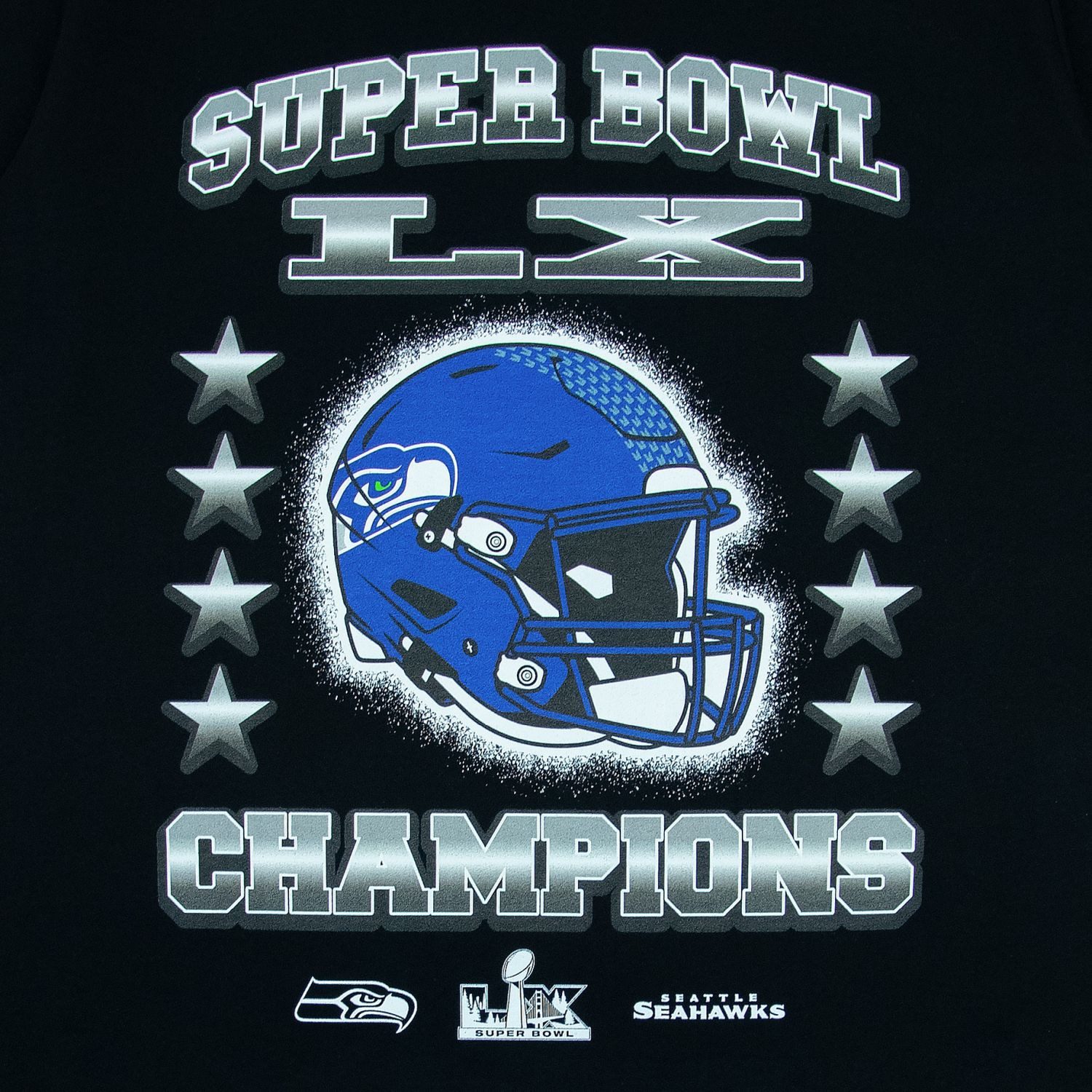 Mitchell & Ness Print-Shirt Seattle Seahawks Super Bowl LX Champions