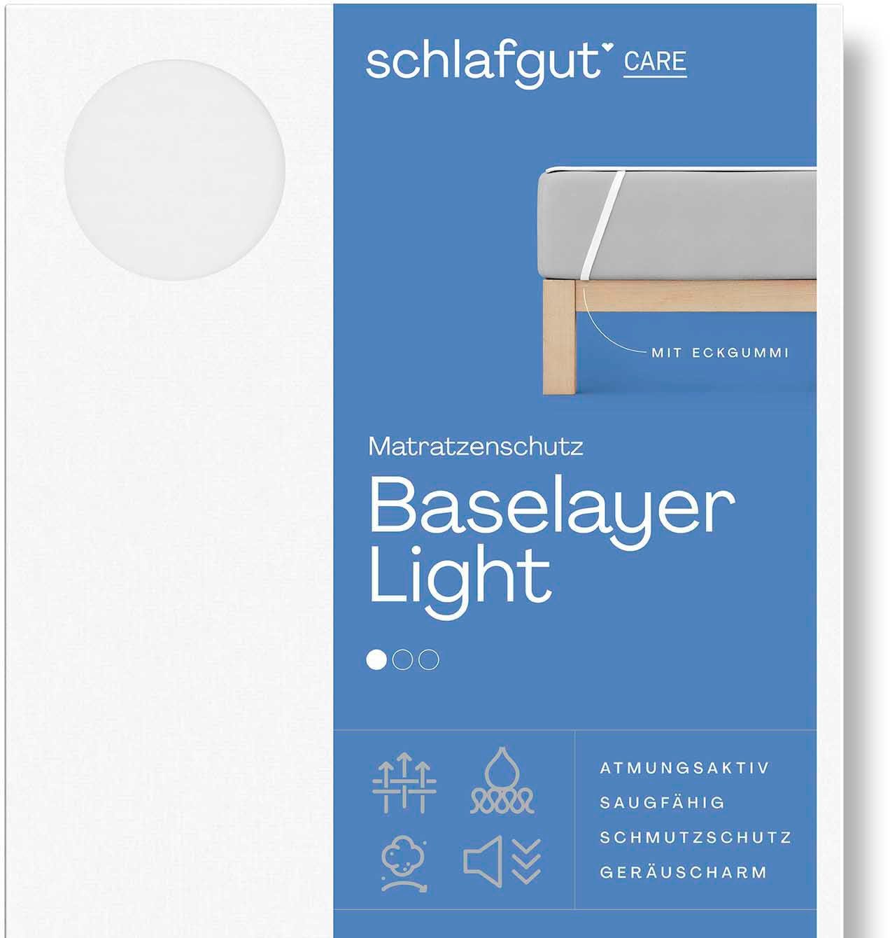 Matratzenauflage Baselayer Matratzenschutz Light Schlafgut, mit Eckgummis günstig online kaufen