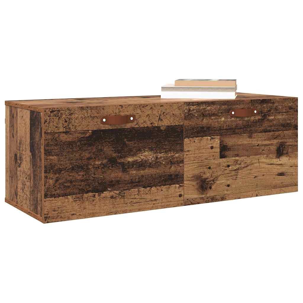 vidaXL Schranksystem Wandschrank 100 x 36,5 x 35 cm Holzwerkstoff Altholz (1-St)