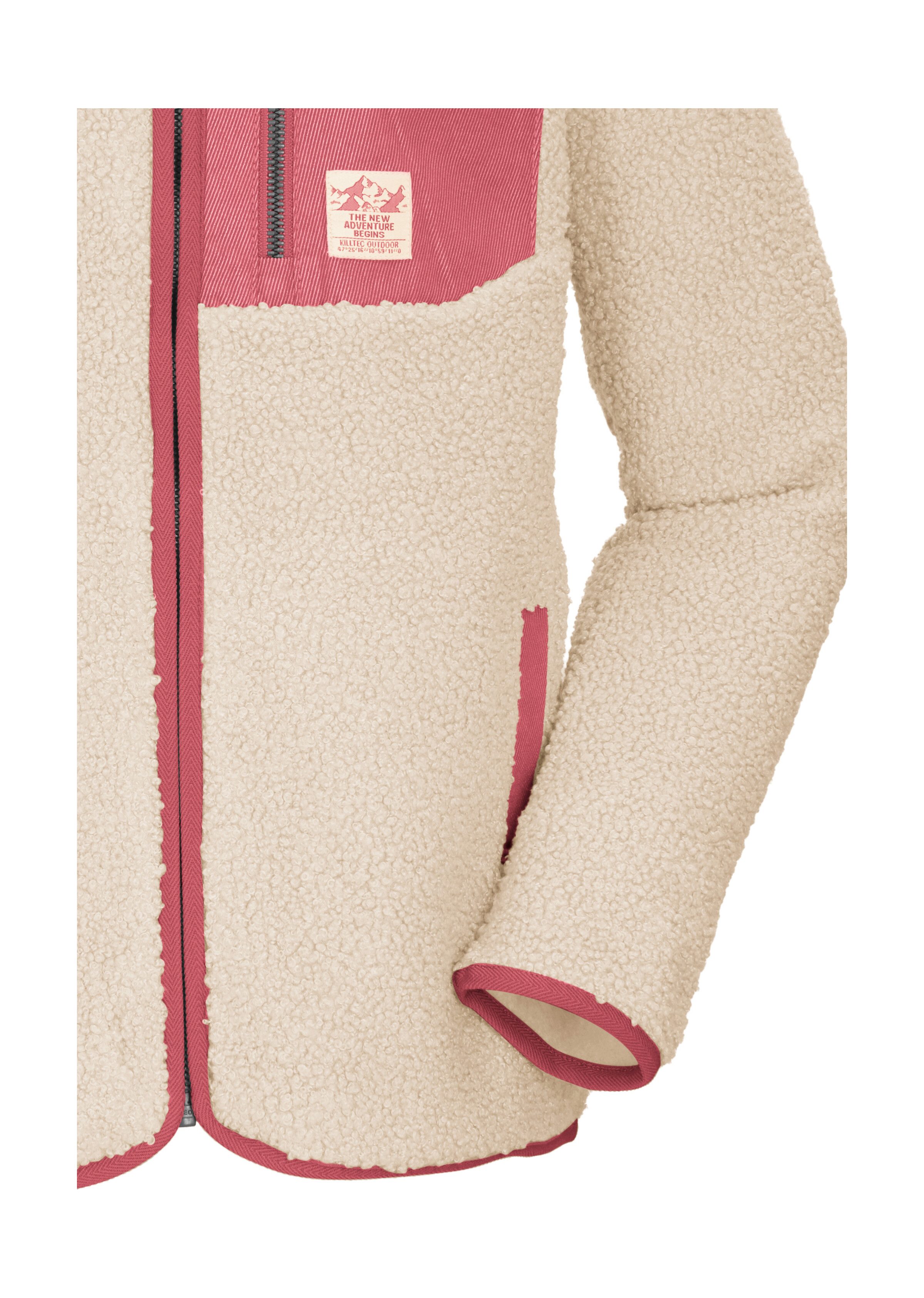 Killtec Fleecejacke KOW 140 GRLS FLC JCKT Weiche Sherpa-Fleecejacke mit Kinnschutz und Stauraum – Bild 4 von 5