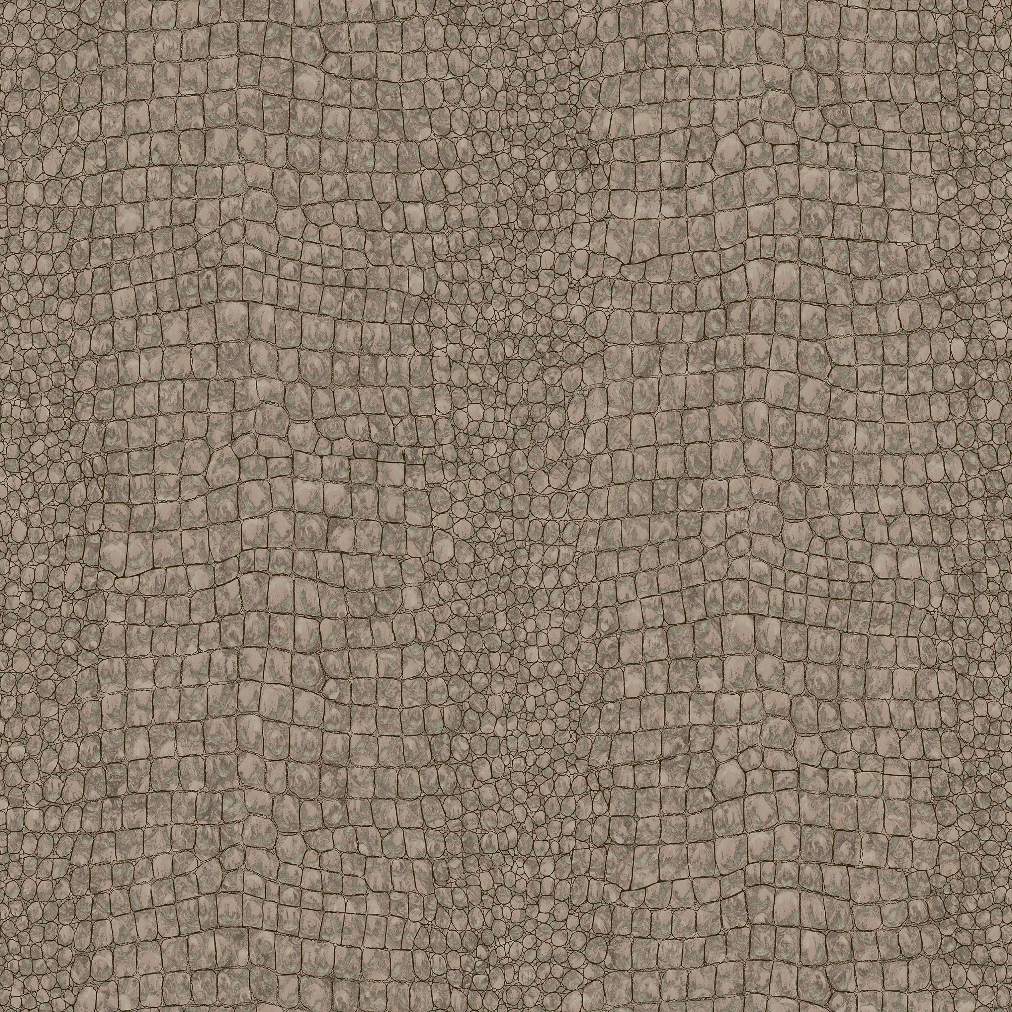 Boutique Vliestapete Sublime Vliestapete Kroko Bronze, günstig online kaufen