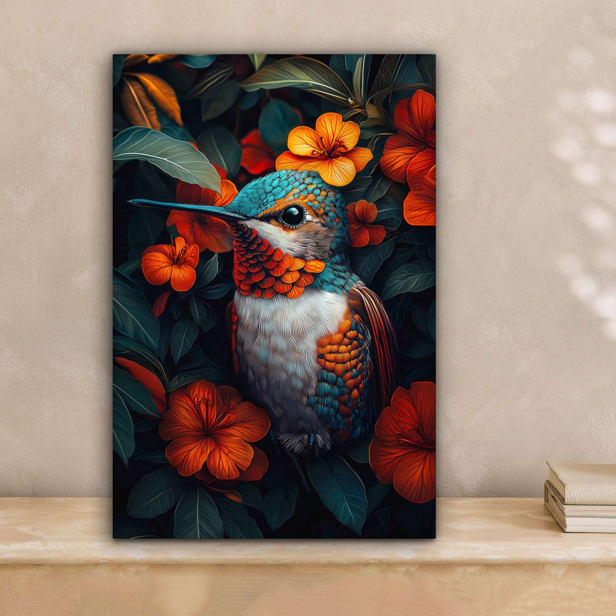OneMillionCanvasses® Leinwandbild Kolibri - Vogel - günstig online kaufen