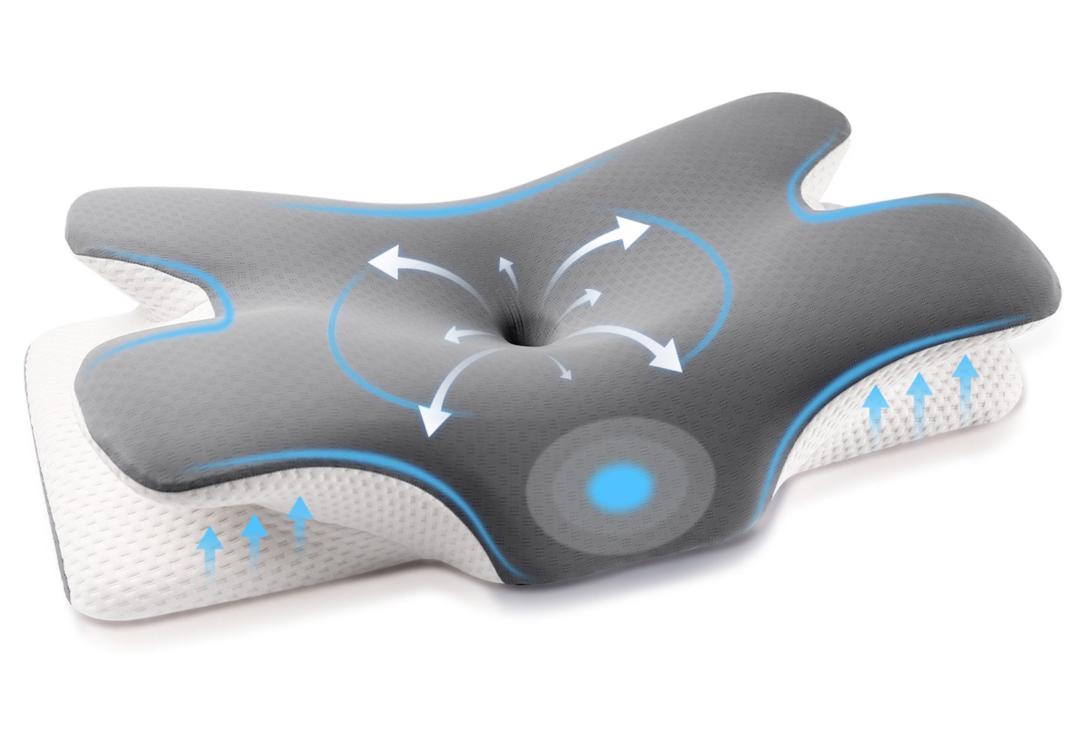 Simloveve Nackenstützkissen Orthopädisches Kissen Kopfkissen aus günstig online kaufen
