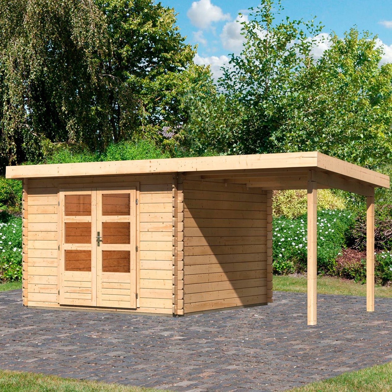 Karibu Gartenhaus Bastrup (Set) 5, cm, 515x333 BxT