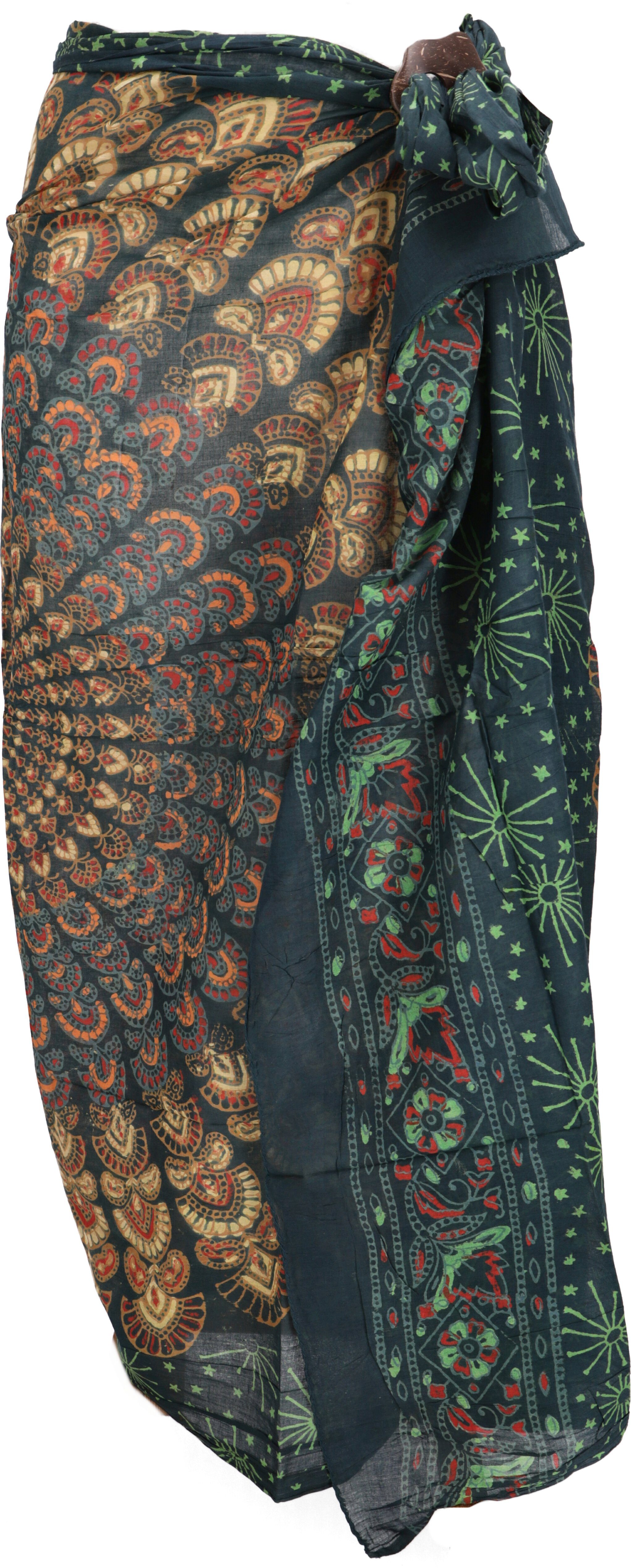 Guru-Shop Sarong Leichter Mandala Pareo Schal, Sarong,..