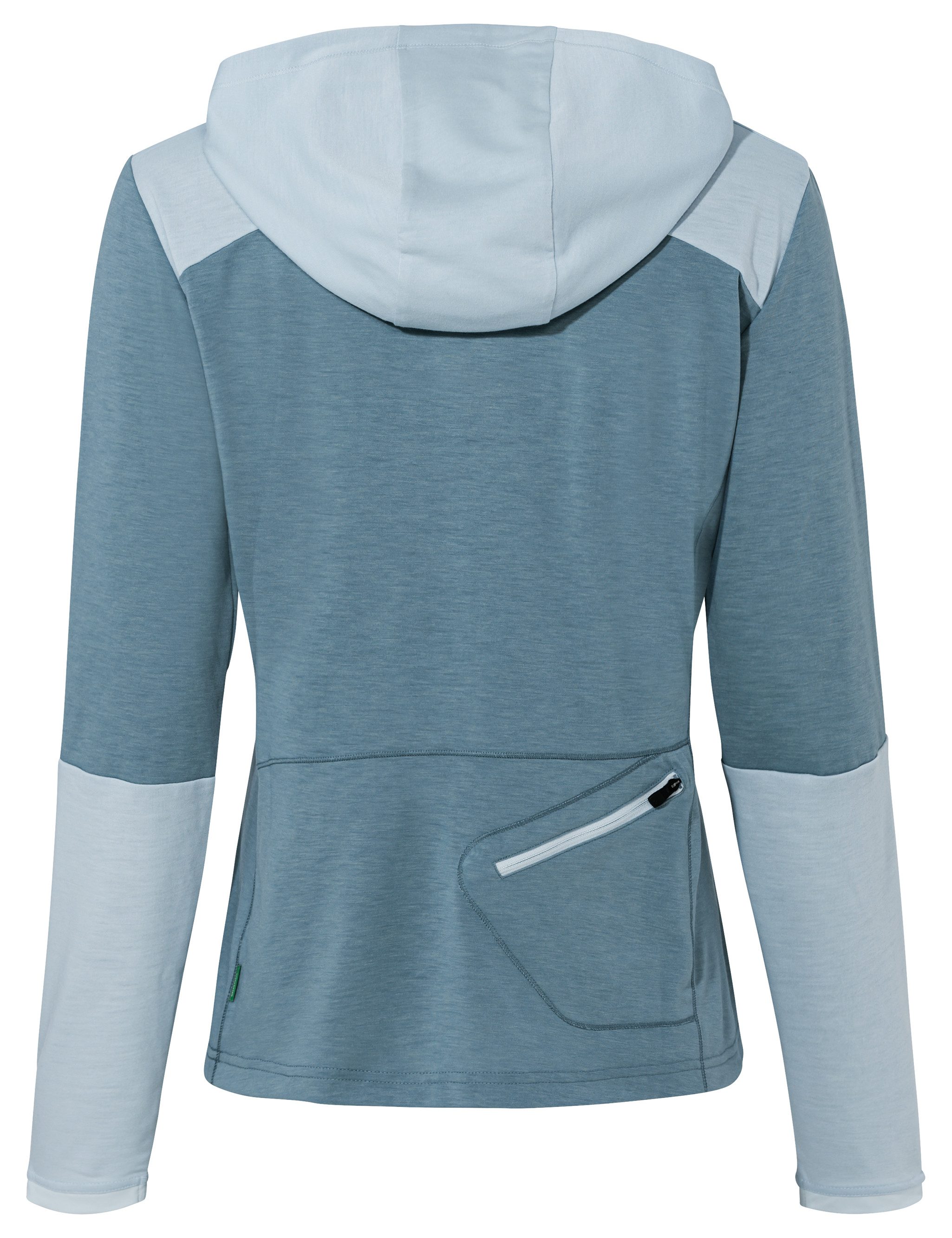 VAUDE Funktionsshirt WOMEN'S TREMALZO LS SHIRT (1-tlg) mit Schalkragen, mit Kapuze, mit Reißverschlusstasche am Rücken