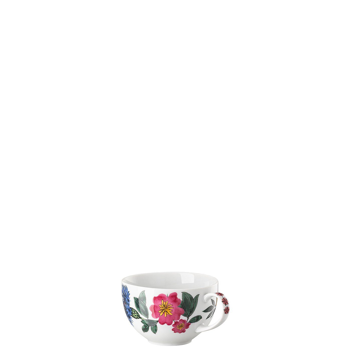 Rosenthal Cappuccinotasse Magic Garden Blossom Porzellan Henkel, mit neuem Cappuccino-Obertasse