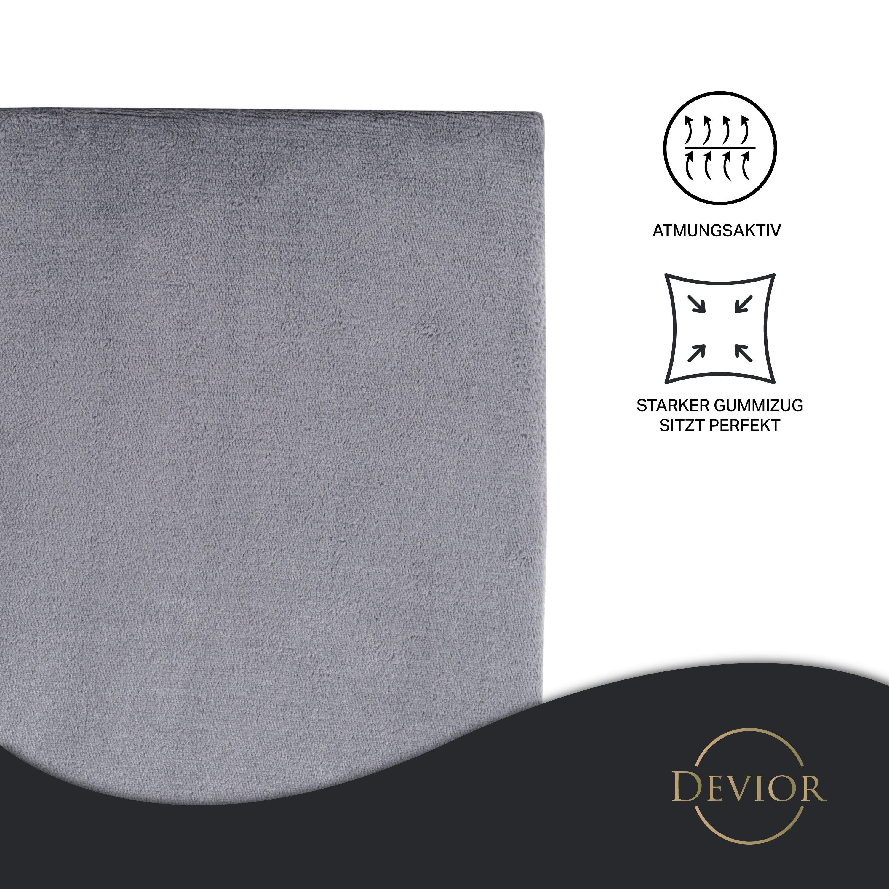 Devior Spannbettlaken aus 100% Nicki-Plüsch mit Cashmere-Touch, 190 g/m² mi günstig online kaufen