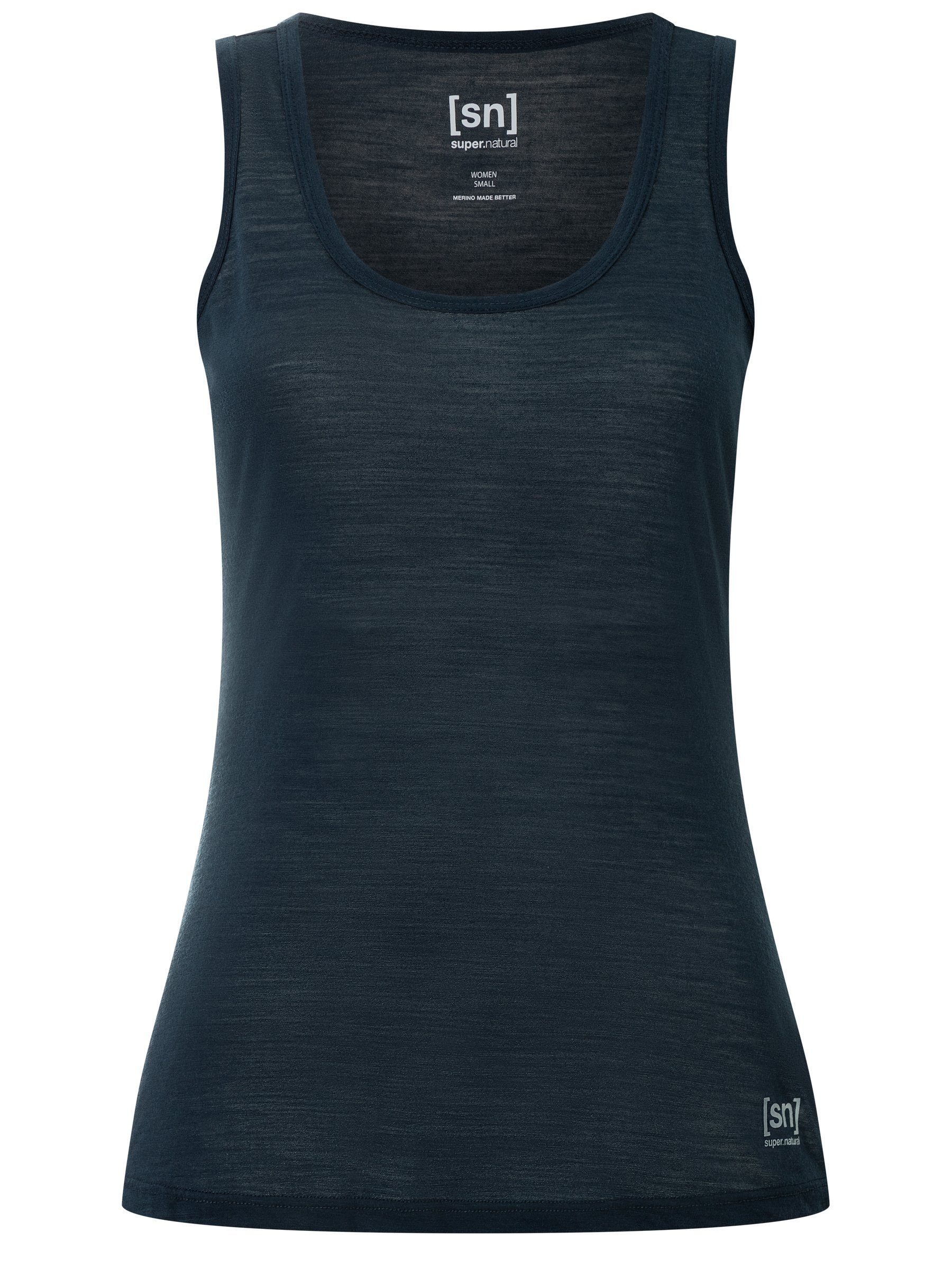 SUPER.NATURAL Tanktop Merino Tanktop W SIERRA140 TANK funktioneller Merino-Materialmix