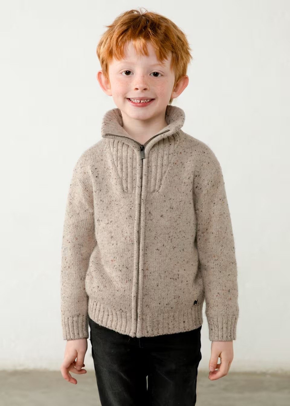 Mayoral Strickjacke Mayoral Strickjacke Jungen – Beige/Melange (430155) – Bild 3 von 5