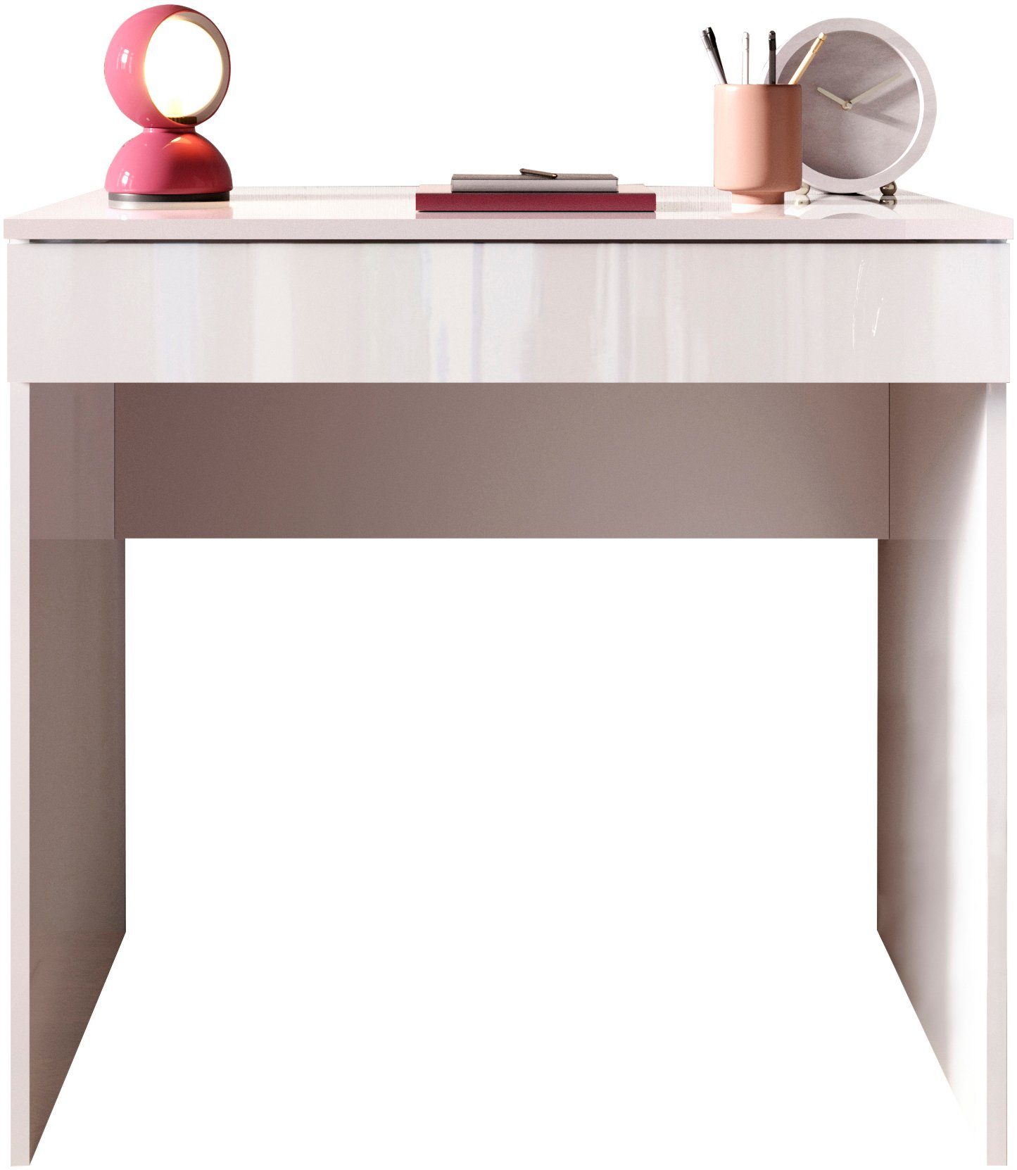 INOSIGN Schreibtisch Basic, Computertisch mit 1 Schublade, Arbeitstisch, Schminktisch in versch. Farben, Breite 78 oder 110 cm