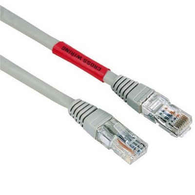 Hama 5m Cat5e Cross-Over UTP Netzwerk-Kabel LAN-Kabel, RJ45, Kein (500 cm), Direktverbindung Cross-Over Patch-Kabel Cat 5e Gigabit Ethernet-Kabel