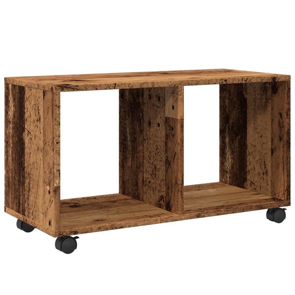 vidaXL Beistelltisch Rollschrank Altholz-Optik 72x33x42,5 cm Holzwerkstoff (1-St)