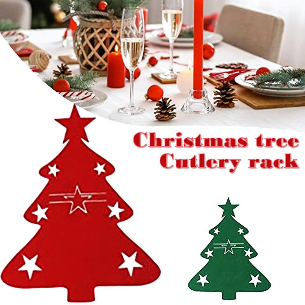 Christbaumschmuck red Geschirrständer, Weihnachtsbaumförmiger Multifunktionaler Blusmart