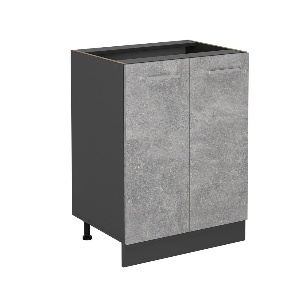 Vicco Unterschrank R-Line, Beton/Anthrazit, 60 cm günstig online kaufen