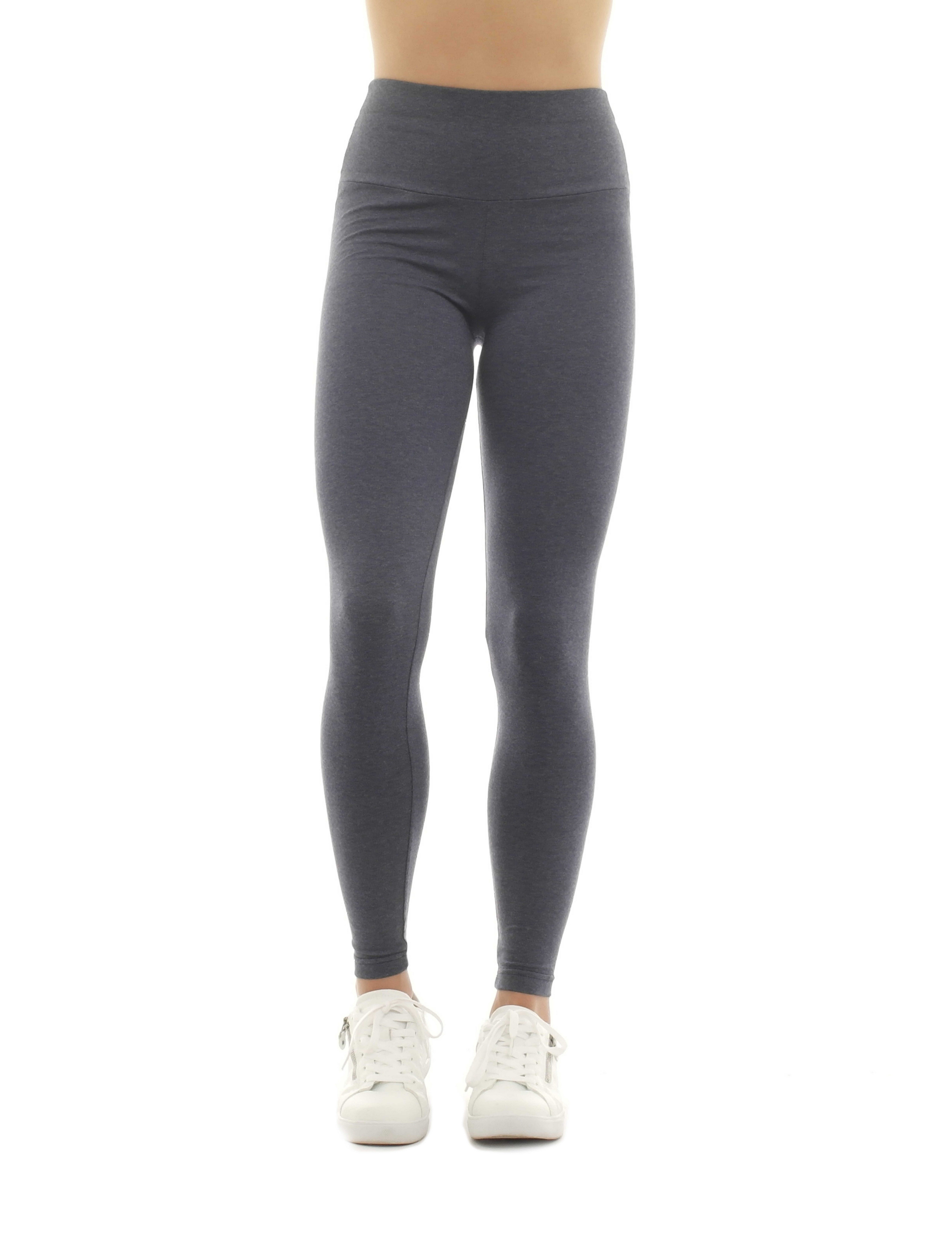 F&K-Mode Leggings Damen Leggings lang hoher Bund Hose Baumwolle hoher Bund günstig online kaufen