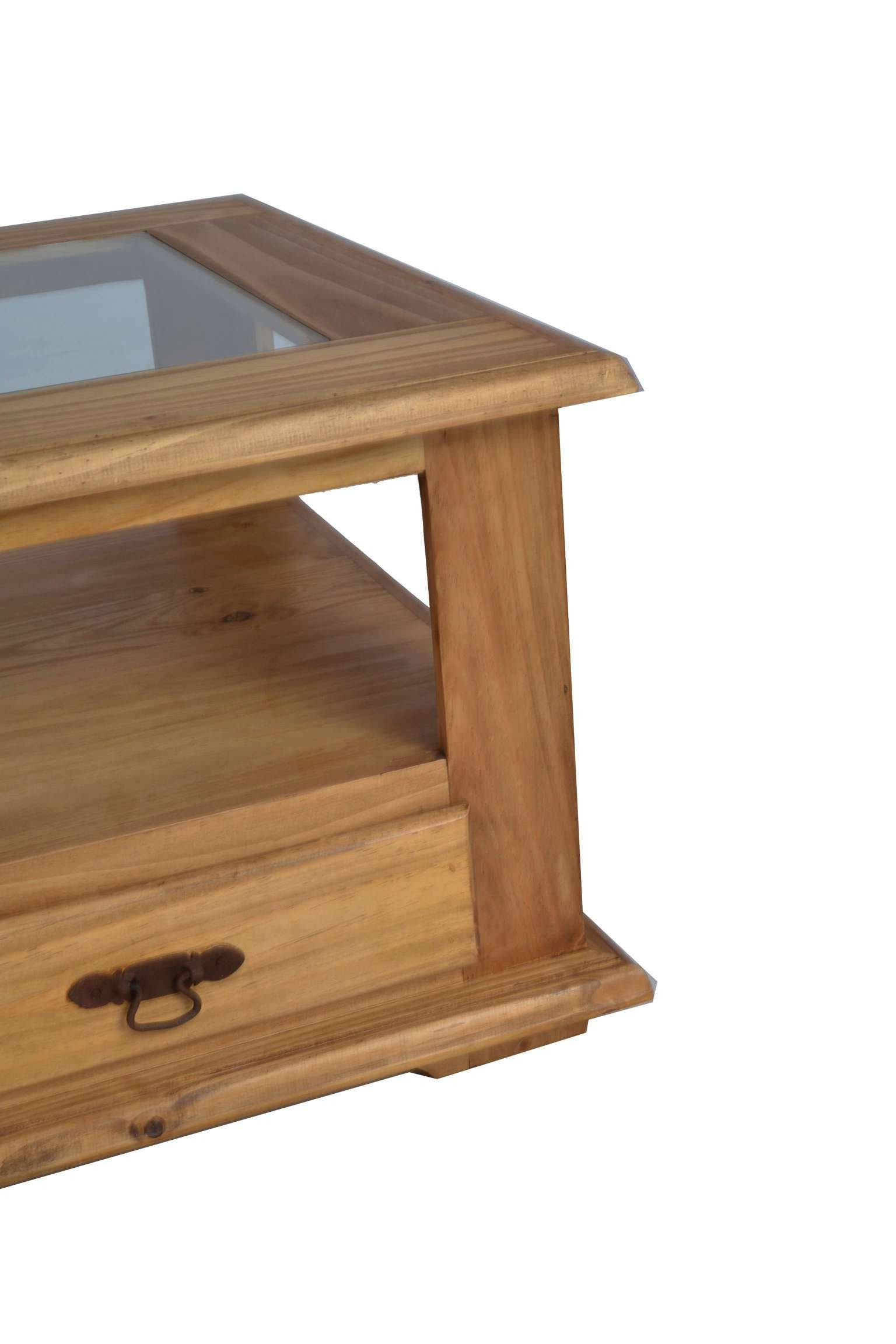 MiaMöbel Couchtisch Mexico, aus massivem Pinienholz Honig