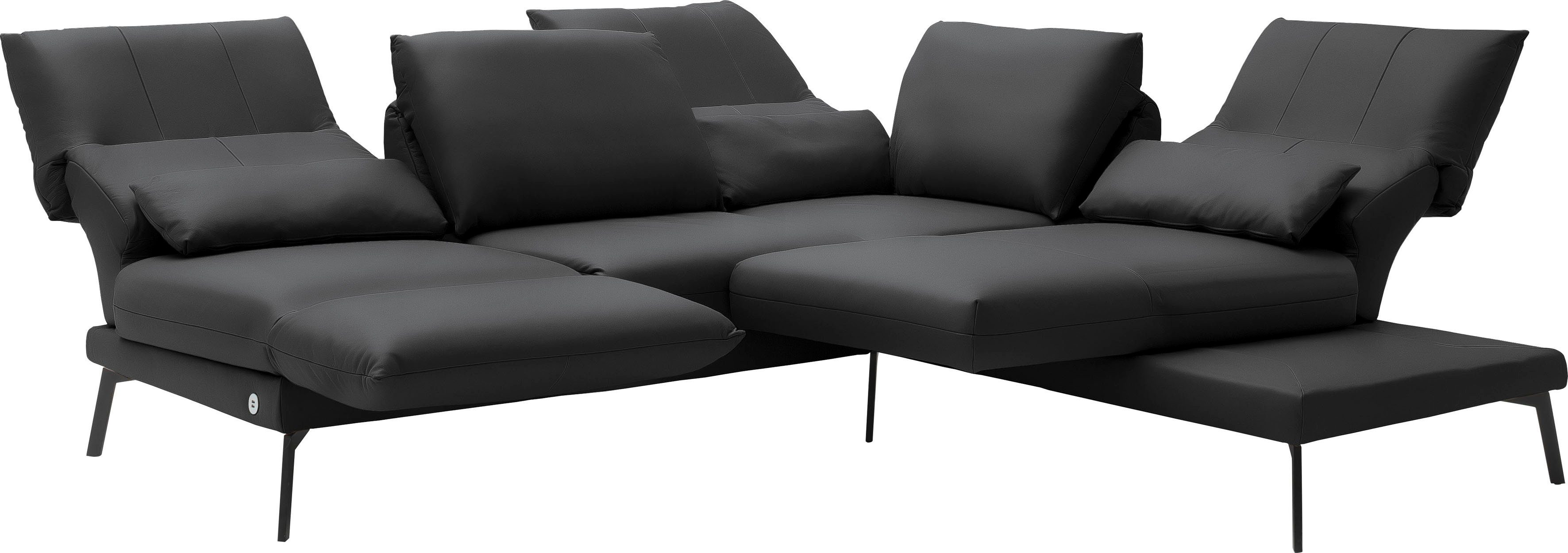 SCHÖNER WOHNEN-Kollektion Ecksofa Spin, Multifunktionssofa, bequem und hochwertige Verarbeitung, L-Form, Drehsitz-Funktion, USB-Anschluss, Armlehnfunktion, Rückenverstellung