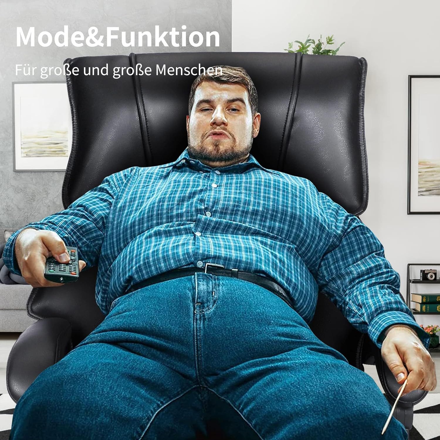 OKWISH Stuhl Relaxsessel,mit Fußstütze und gepolsterte günstig online kaufen