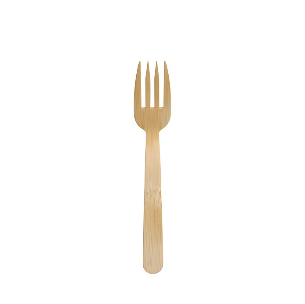 PAPSTAR Einweggabel Fingerfood - Gabeln, Bambus pure 12 cm 50 Stk