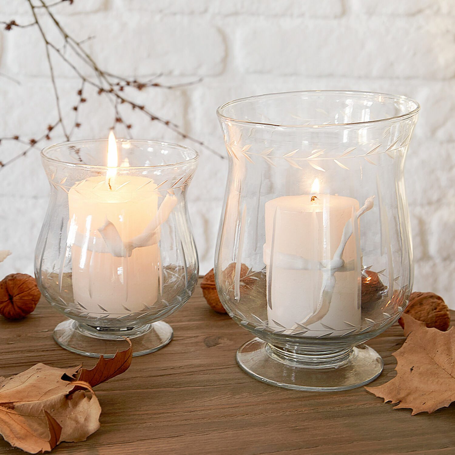 Mirabeau Windlicht Windlicht 2er Set Moon klar (2er Set, 2er Set) günstig online kaufen