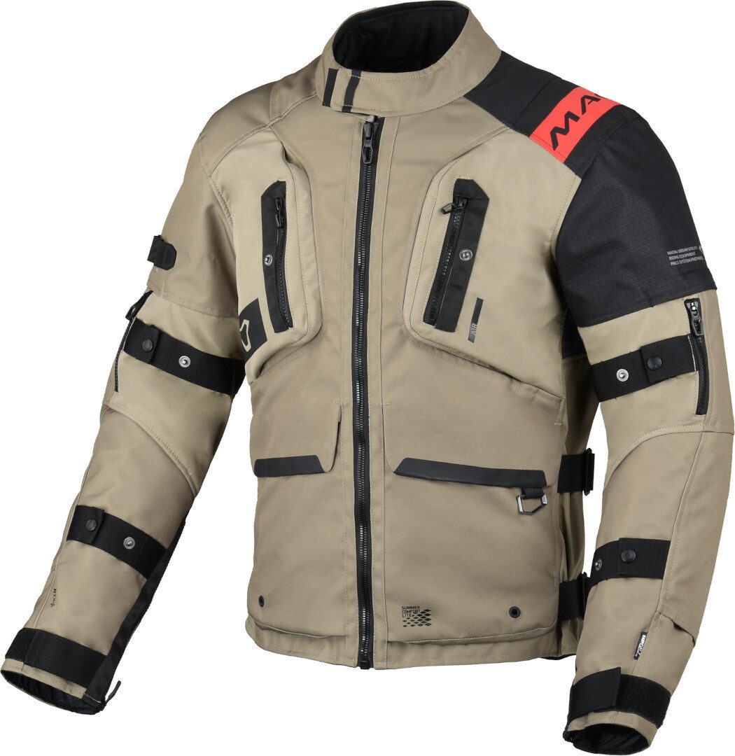 Macna Motorradjacke Higera wasserdichte Motorrad Textiljacke herausnehmbares Innenfutter