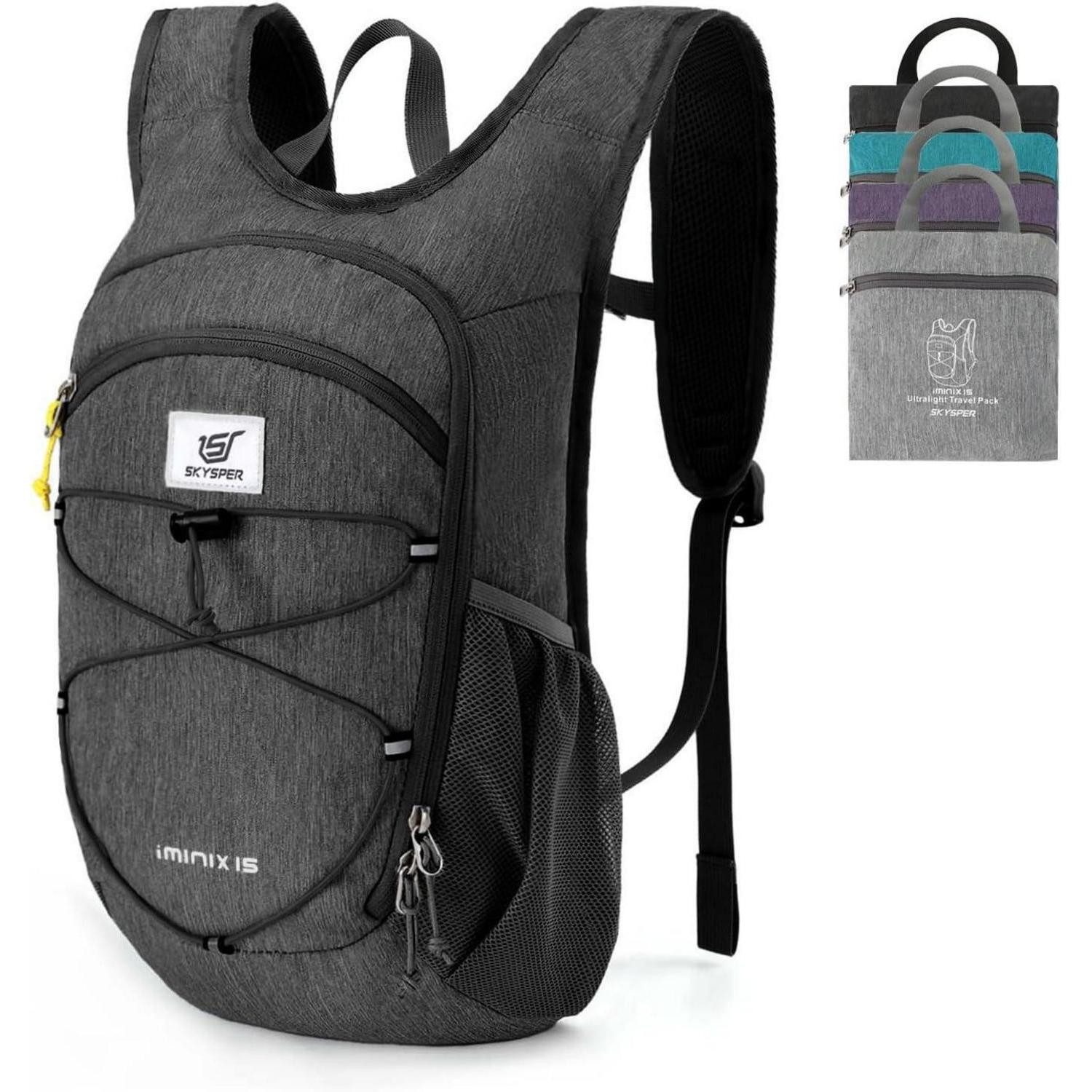 Tagesrucksack Rucksack Herren 15L Faltbarer Wanderrucksack Klein Tagesrucksack