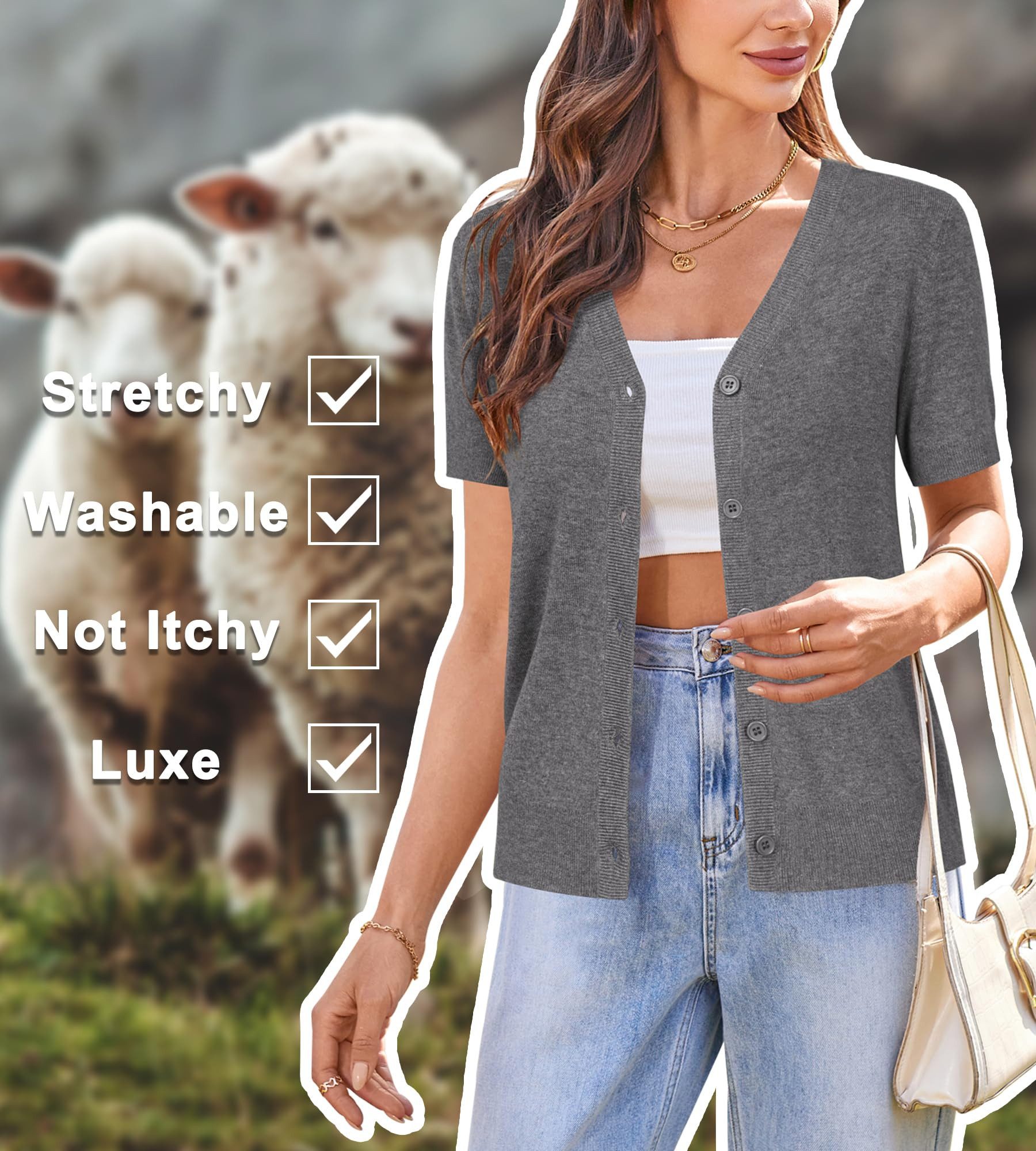 Arach&Cloz Strickjacke Arach&Cloz Damen Wool Blend günstig online kaufen
