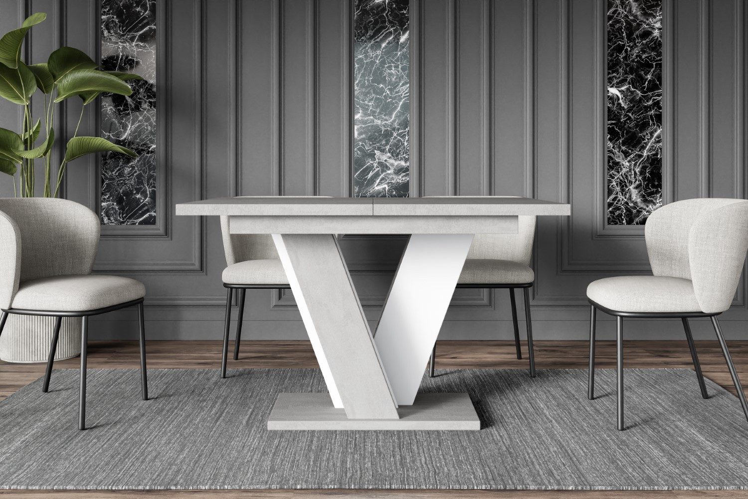 ALTDECOR Esstisch INEY (Esstisch ausziehbar, Esszimmertische, Tisch Wohnzim günstig online kaufen