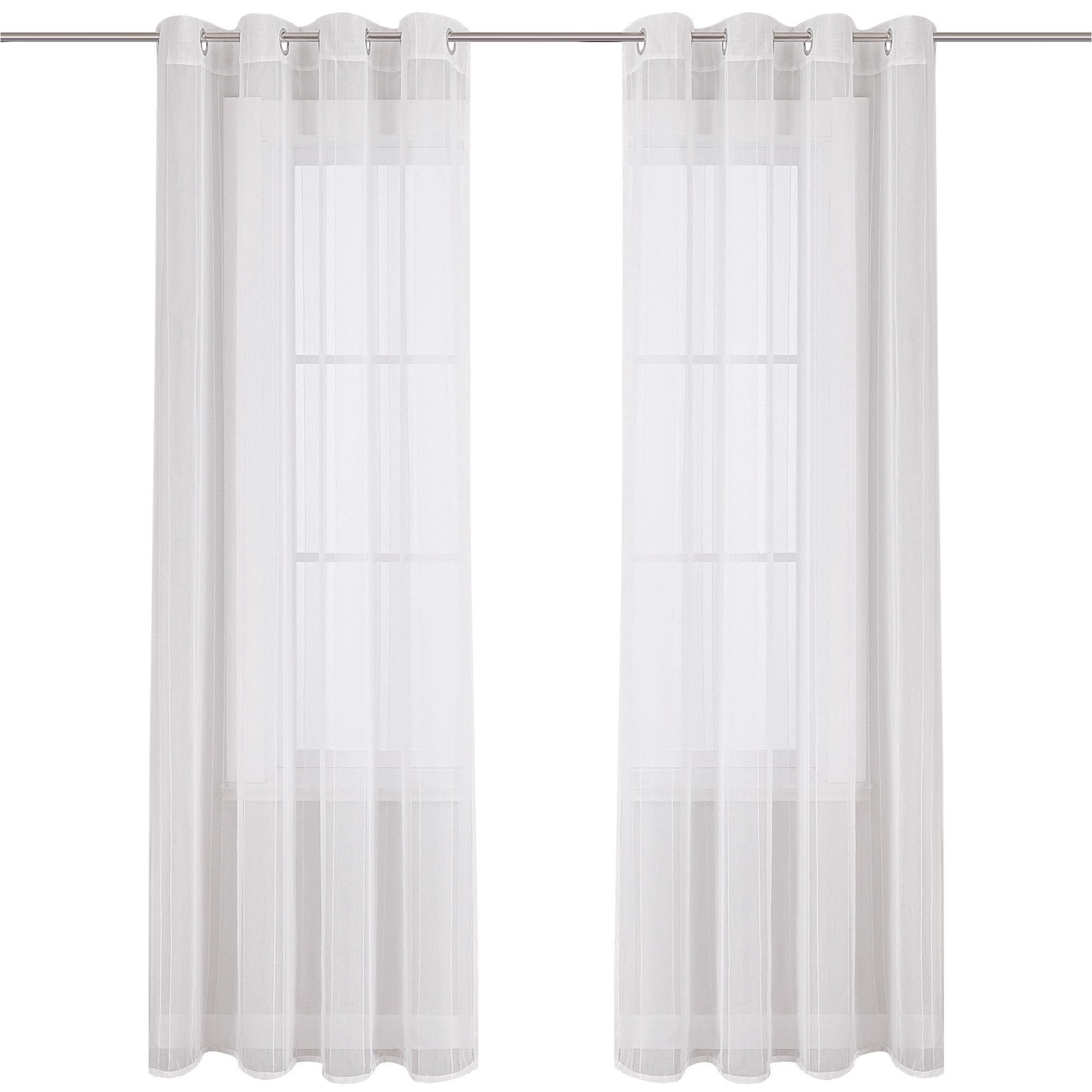 Joyswahl Gardine See (1 St), Ösen, halbtransparent, Mikrofaserqualität, Uni günstig online kaufen