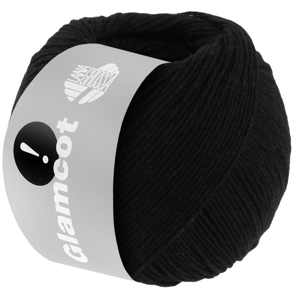 LANA GROSSA GLAMCOT Häkelwolle, 155 m (zart glänzende, multifile Baumwoll-Viskosemischung), 50 g