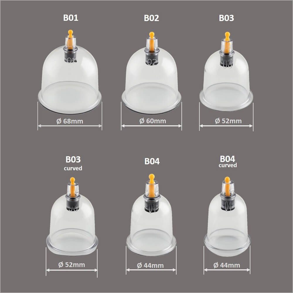 Hoopomania Massagegerät Premium Schröpfen Set 20-teilig mit Koffer