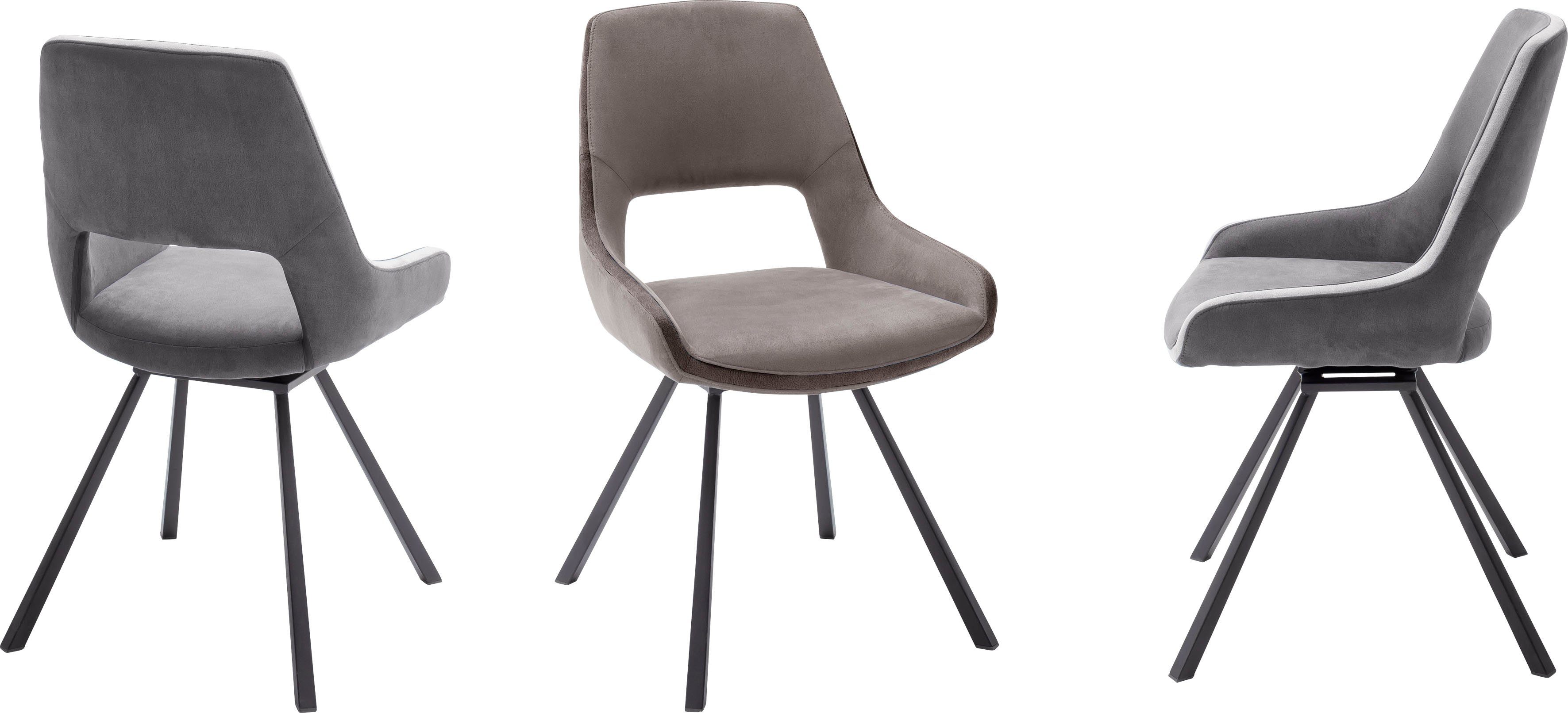 MCA furniture Esszimmerstuhl Bayonne (Set, Set, Cappuccino-Schlamm 120 Cappuccino 2-er bis | St), 180°drehbar Nivellierung, belastbar kg 2 mit Stuhl