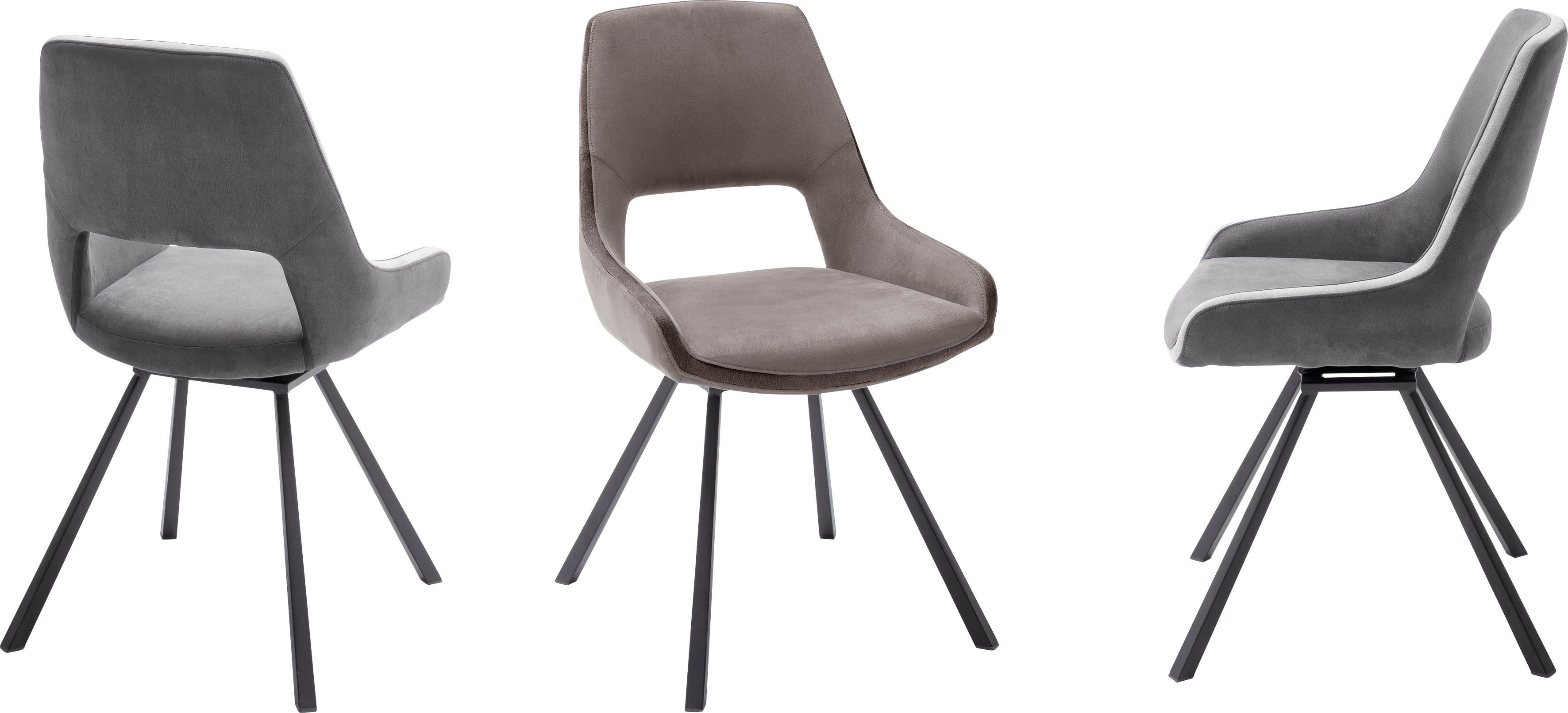 MCA furniture Esszimmerstuhl Bayonne (Set, 2 St), 2er Set, Stuhl 180°drehbar, belastbar bis 120 kg, Sitzhöhe ca. 50 cm