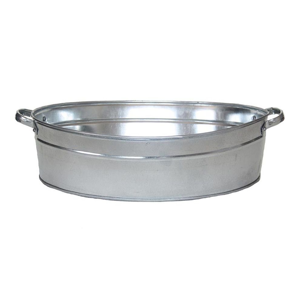 Rivanto Pflanzkübel (1 Stück), Wanne mit Griffen oval aus Zink für