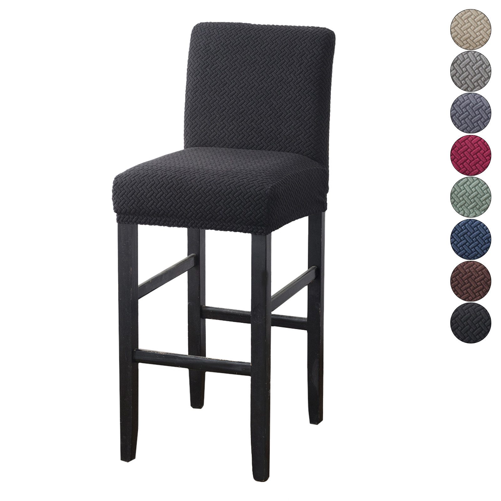 BTTO Stuhlhusse Barhocker Samt Stretch Stuhlbezug für Barhockerbezug günstig online kaufen