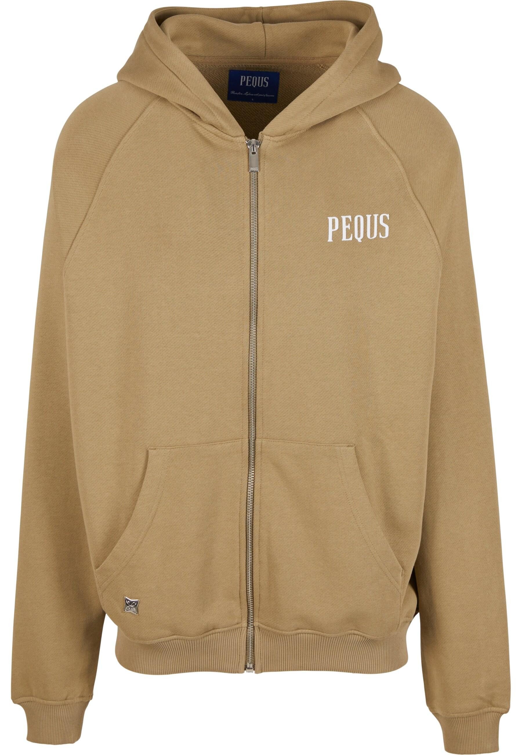 PEQUS Sweatjacke PEQUS PEQUS Back Logo Zip-Hoodie