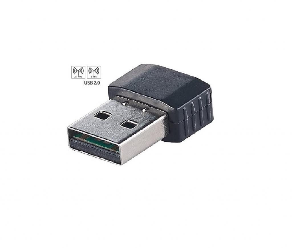 auvisio WLAN-Stick WLAN Stick Nano 600 Mbit/s Dual-Band USB 2.0 Adapter für PC & Laptop, Highspeed-Internetverbindung,WiFi-kompatibel