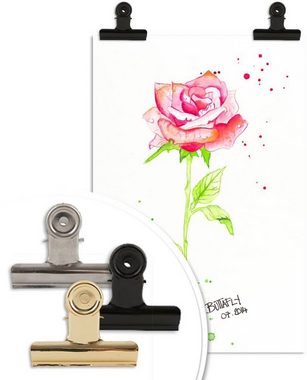 Wall-Art Poster Rose, Blumen (1 St), Poster ohne Bilderrahmen
