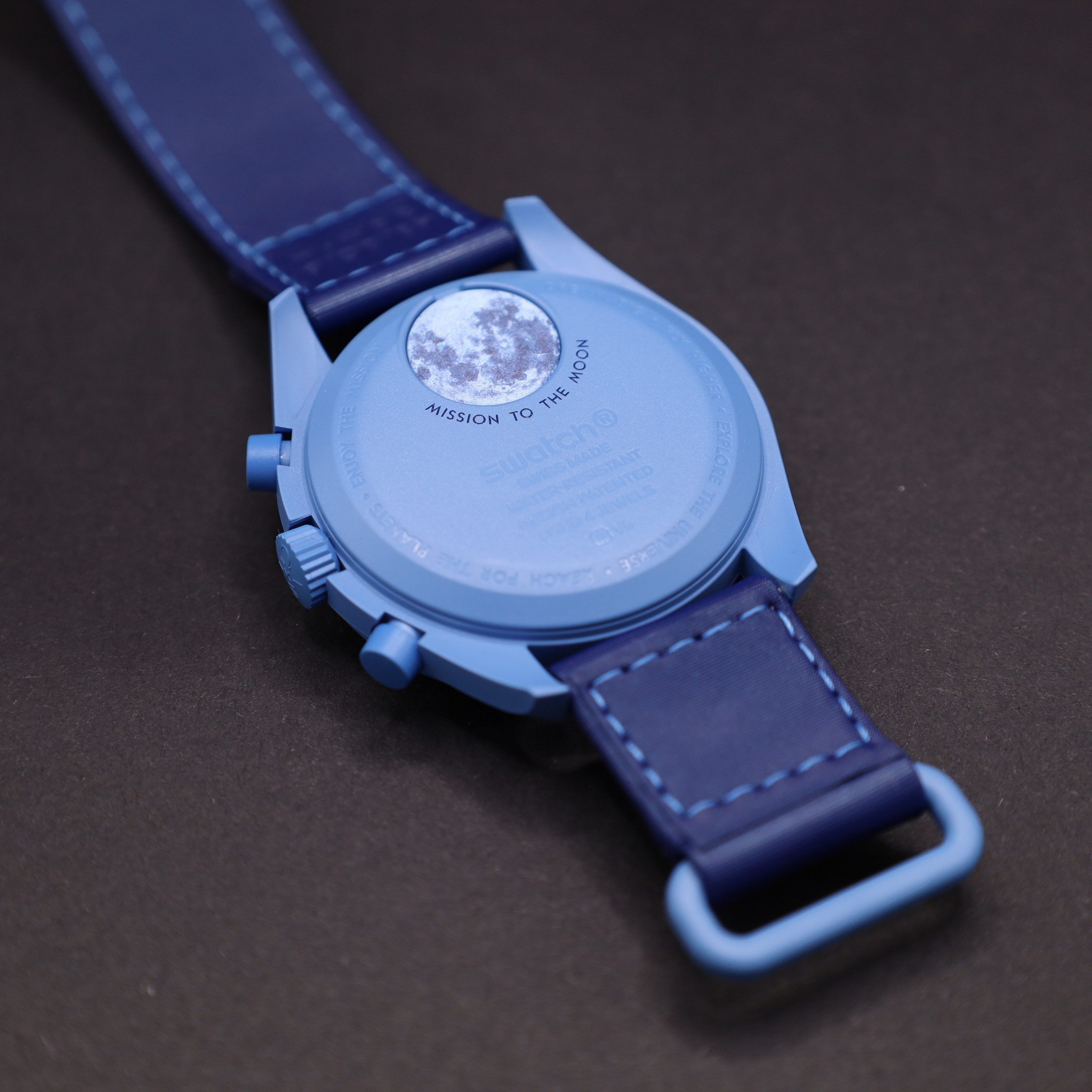 Swatch Chronograph Swatch x Omega Moonswatch Mission to the SUPER BLUE MOONPHASE SO33N700