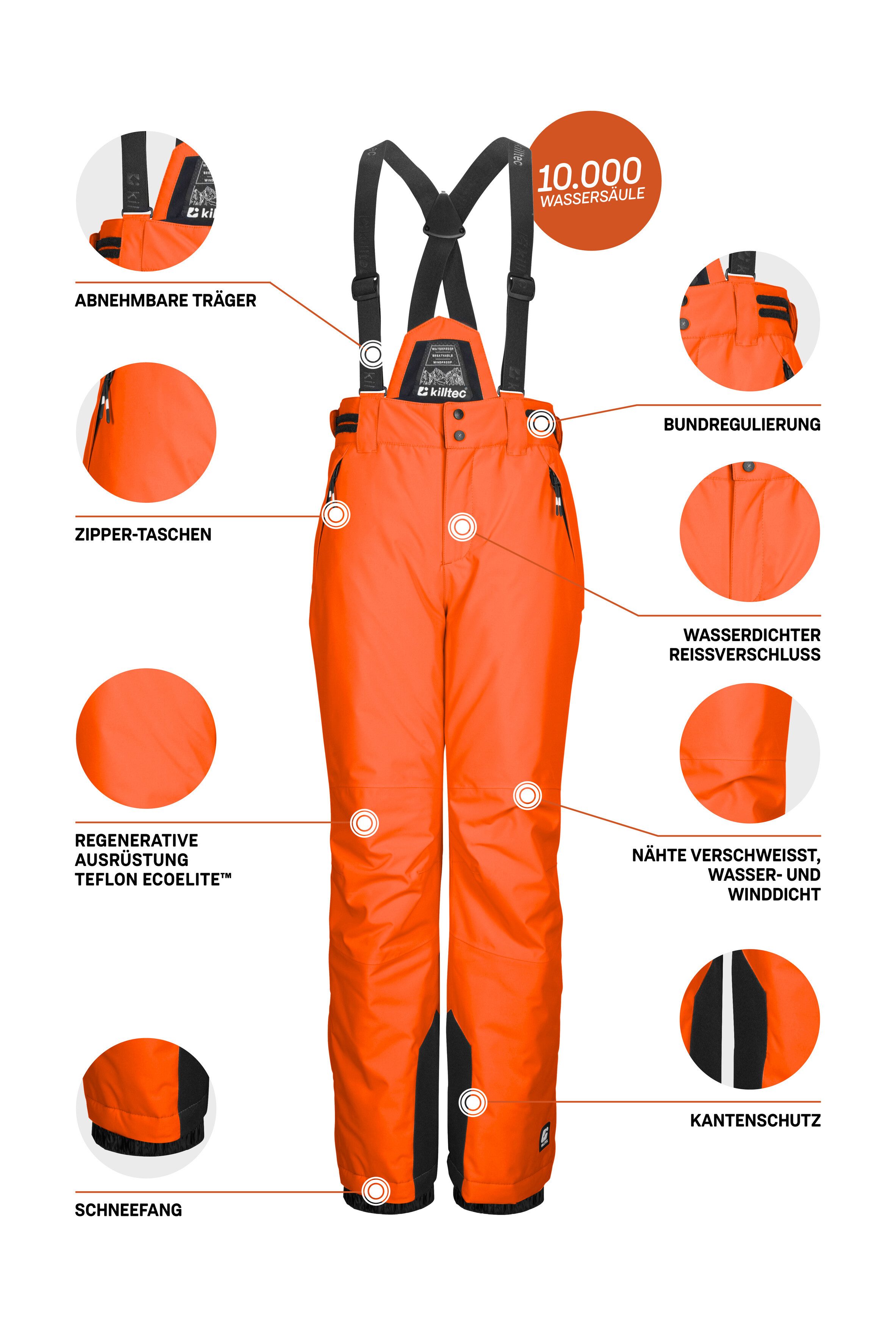 Killtec Skihose KSW 214 BYS SKI PNTS Wasserdichte, atmungsaktive Skihose mit verstellbarem Latz. – Bild 5 von 5