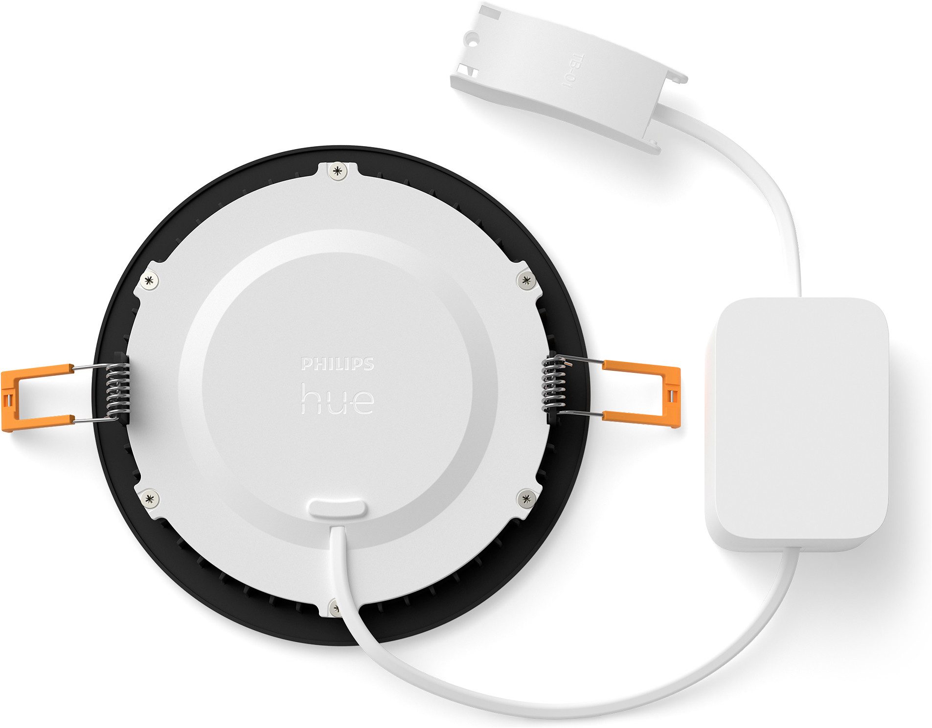 Philips Hue LED Deckenspot Slim Downlight Einbauleuchte, Abschaltautomatik, Bluetooth, CCT - über Fernbedienung, Dimmer, Dimmfunktion, Farbsteuerung, Farbwechsel, Leuchtdauer einstellbar, Memoryfunktion, Nachtlichtfunktion, RGB, Smart Home, Timerfunktion, Weckerfunktion, dimmbar über Fernbedienung, erweiterbar, getrennt schaltbar, mehrere Helligkeitsstufen, LED fest integriert, RGB, 1000–20000K, auf 0,2% dimmbar, App‑ & Sprachsteuerung