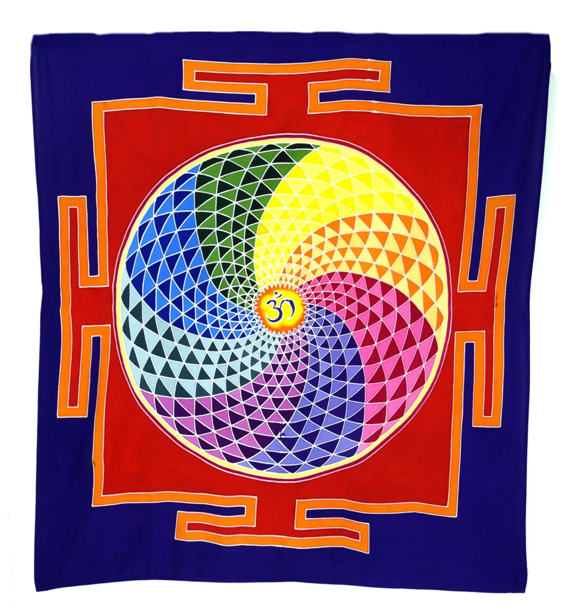 Guru-Shop Wandteppich Wandbehang, Wandtuch, Wandbild, Batiktuch -.., Höhe: 110 mm