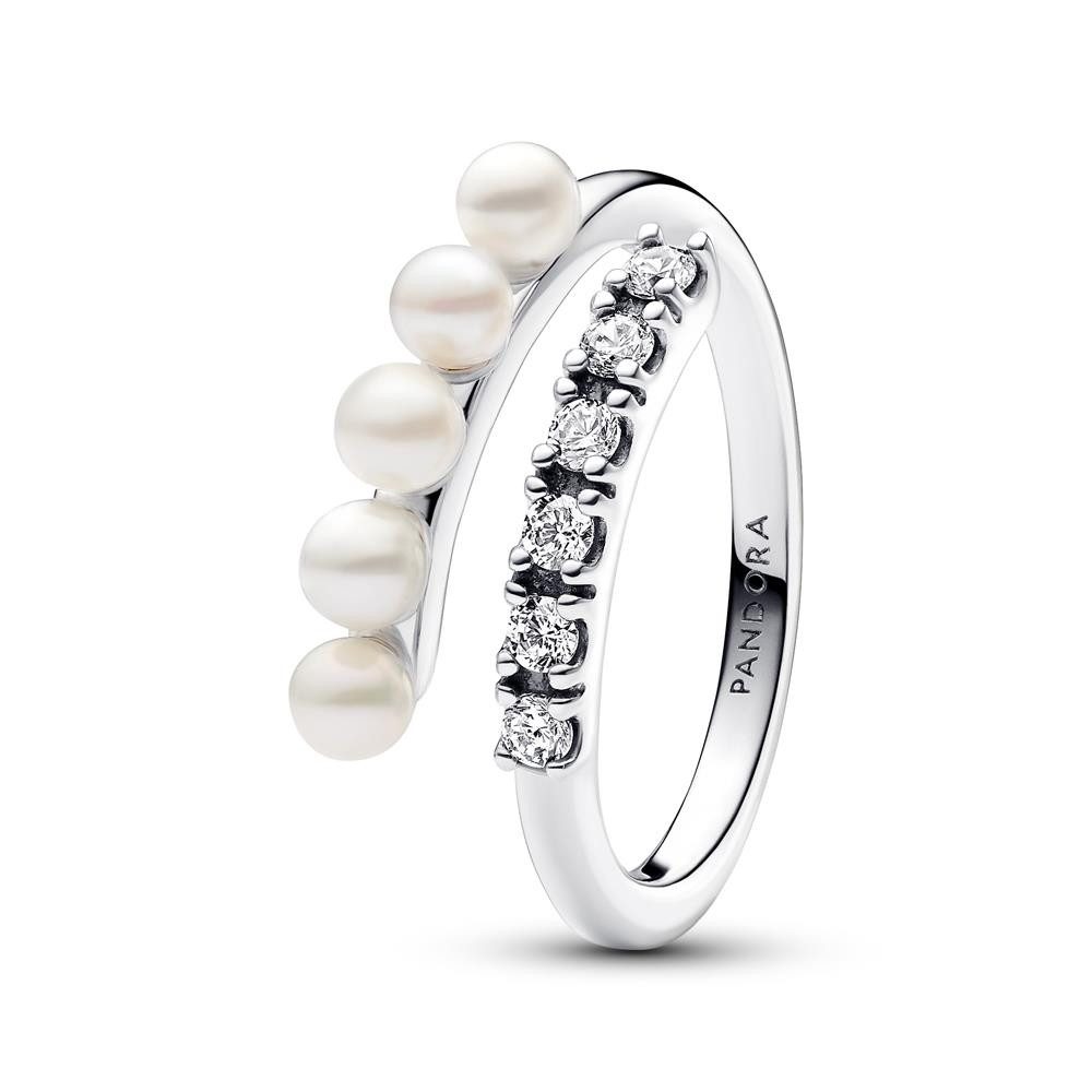 Pandora Silberring Timeless Ring aus 925er Silber mit Perlen und Kristallen von PANDORA