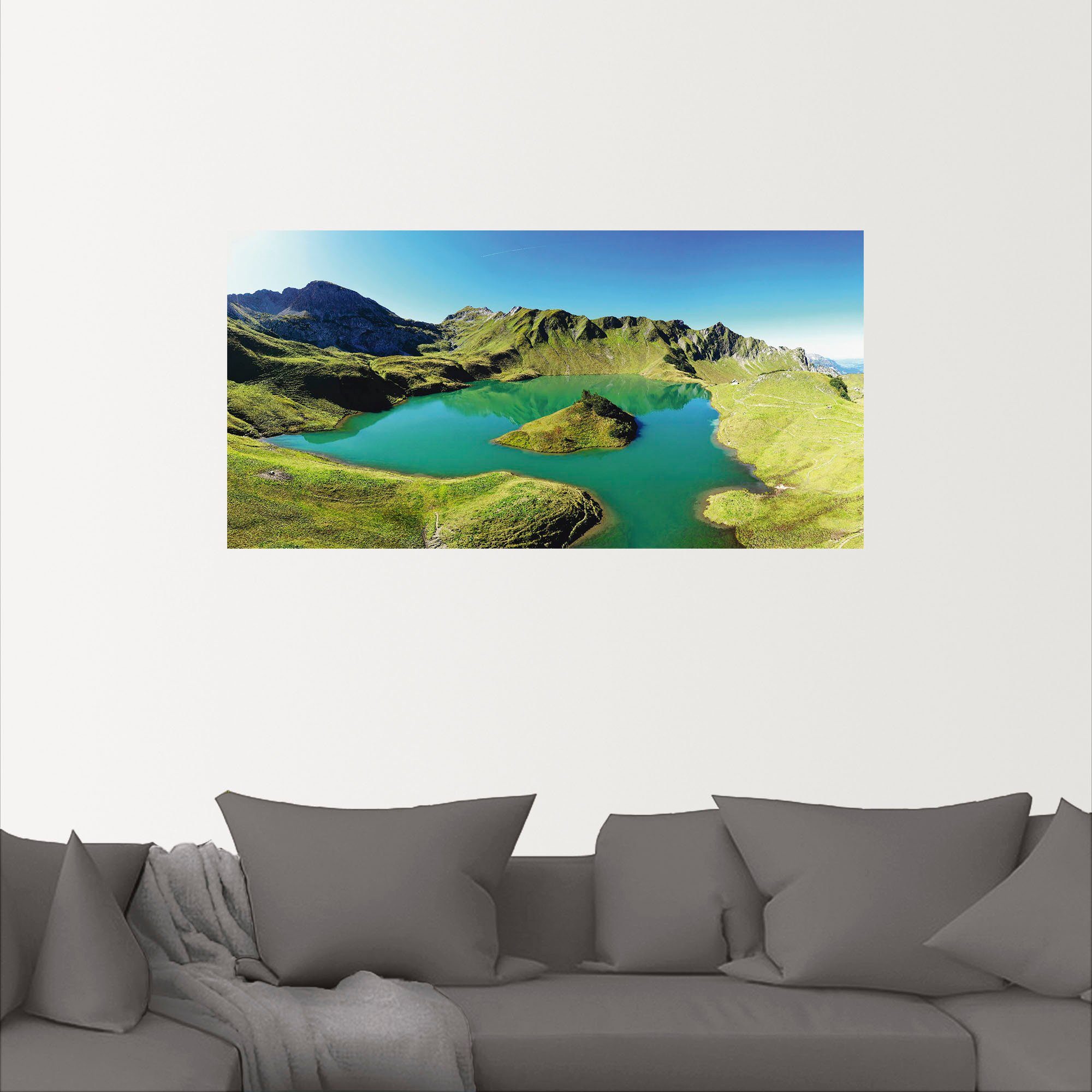 Artland Wandbild »Schrecksee Bayerischen Hochalpen«, Berge & Alpenbilder (1 Stück), in vielen Größen & Produktarten - Alubild / Outdoorbild für den Außenbereich, Leinwandbild, Poster, Wandaufkleber / Wandtattoo auch für Badezimmer geeignet-kaufen