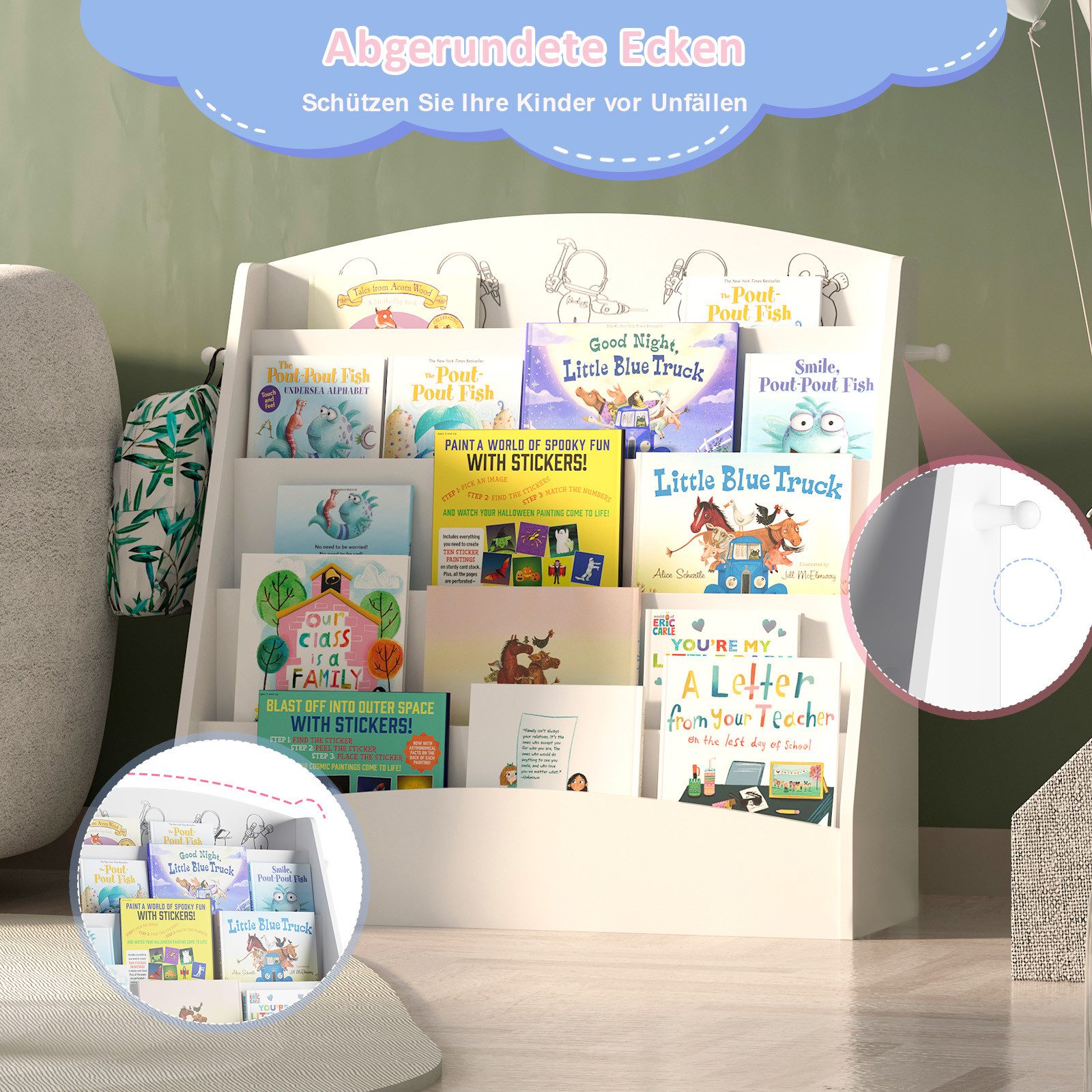 radelldar Bücherregal Kinderregal, mit 5 Ablagen günstig online kaufen