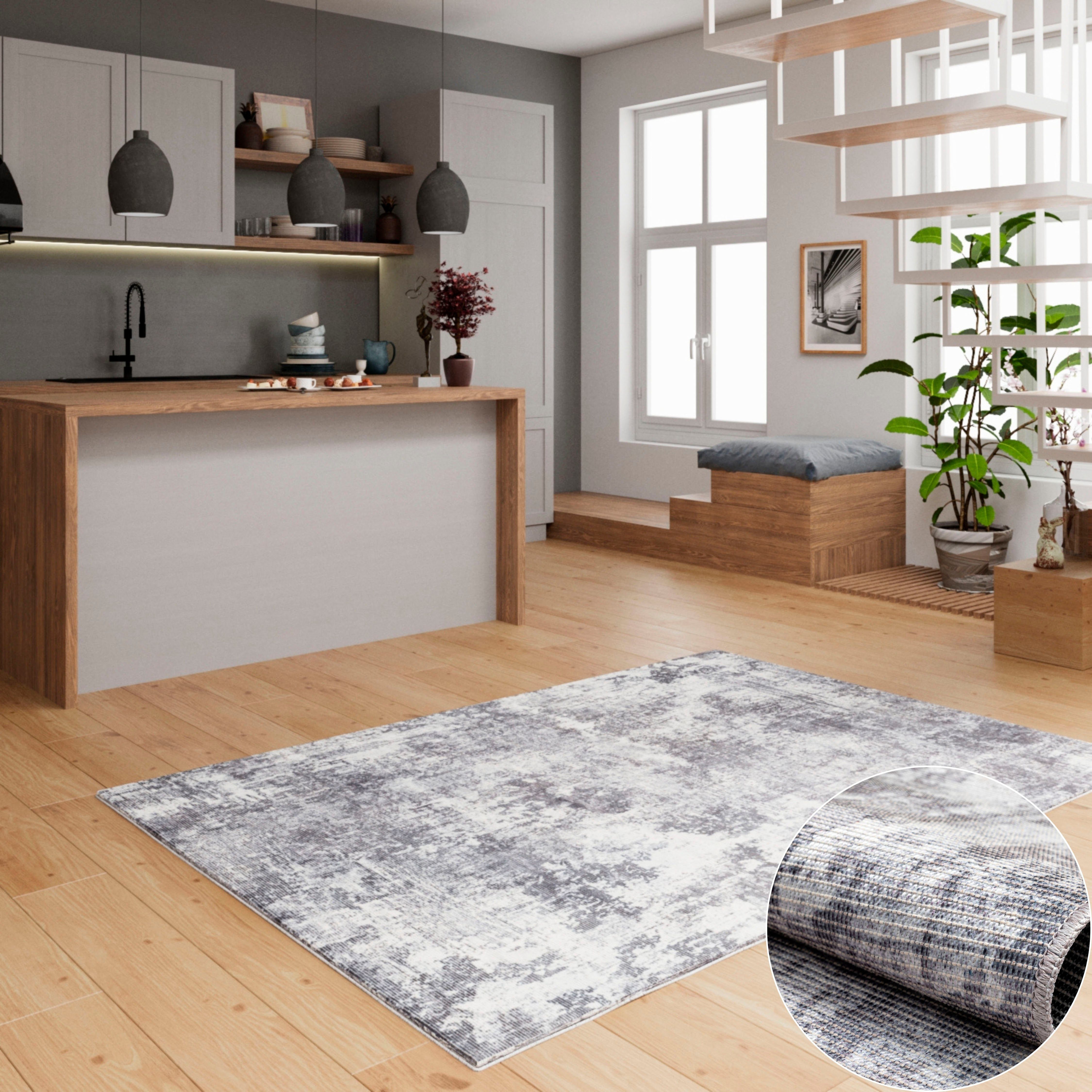 my home Teppich Mülenen, rechteckig, Höhe: günstig online kaufen
