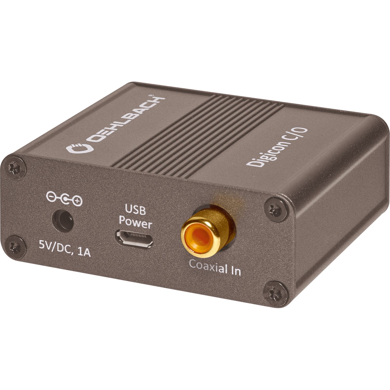 OEHLBACH Audio-Wandler Digicon C/O Digital elektrisch-optischer Audio Wandler, Vollmetall, Präzise