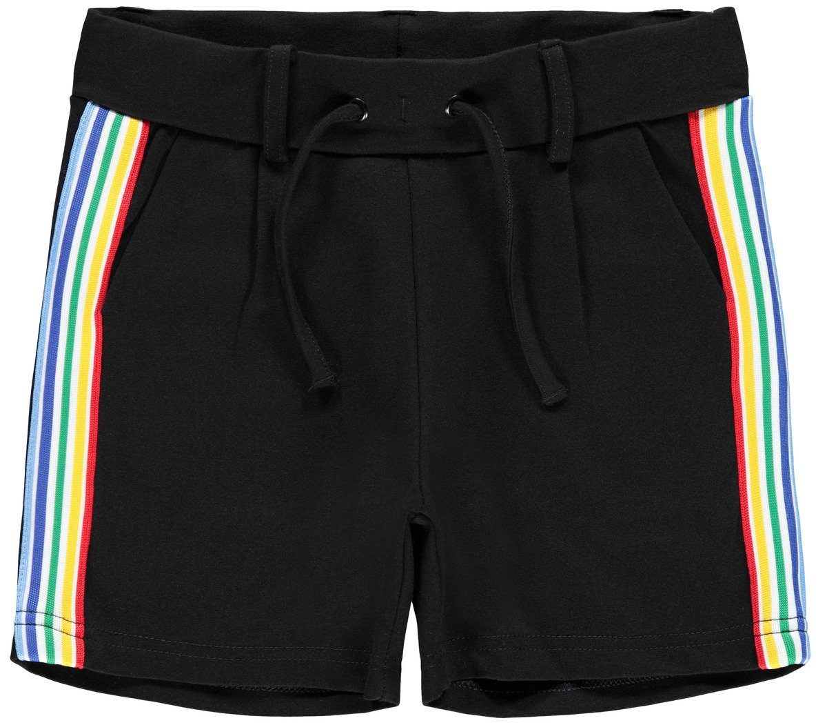 Name It Chinoshorts Name It Mädchen Shorts kurz "Rainbow" in schwarz
