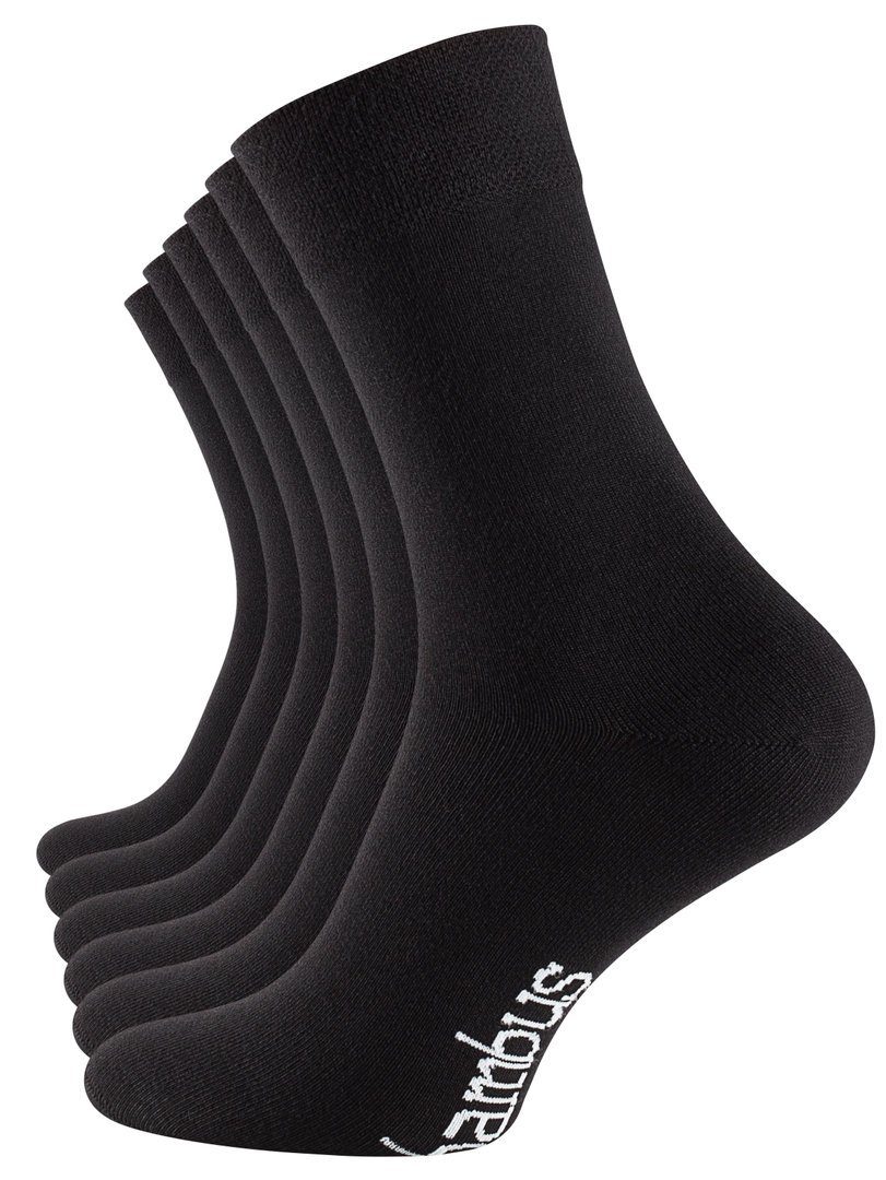 Vincent Creation® Socken (6-Paar) weich und atmungsaktiv durch Viskose schwarz